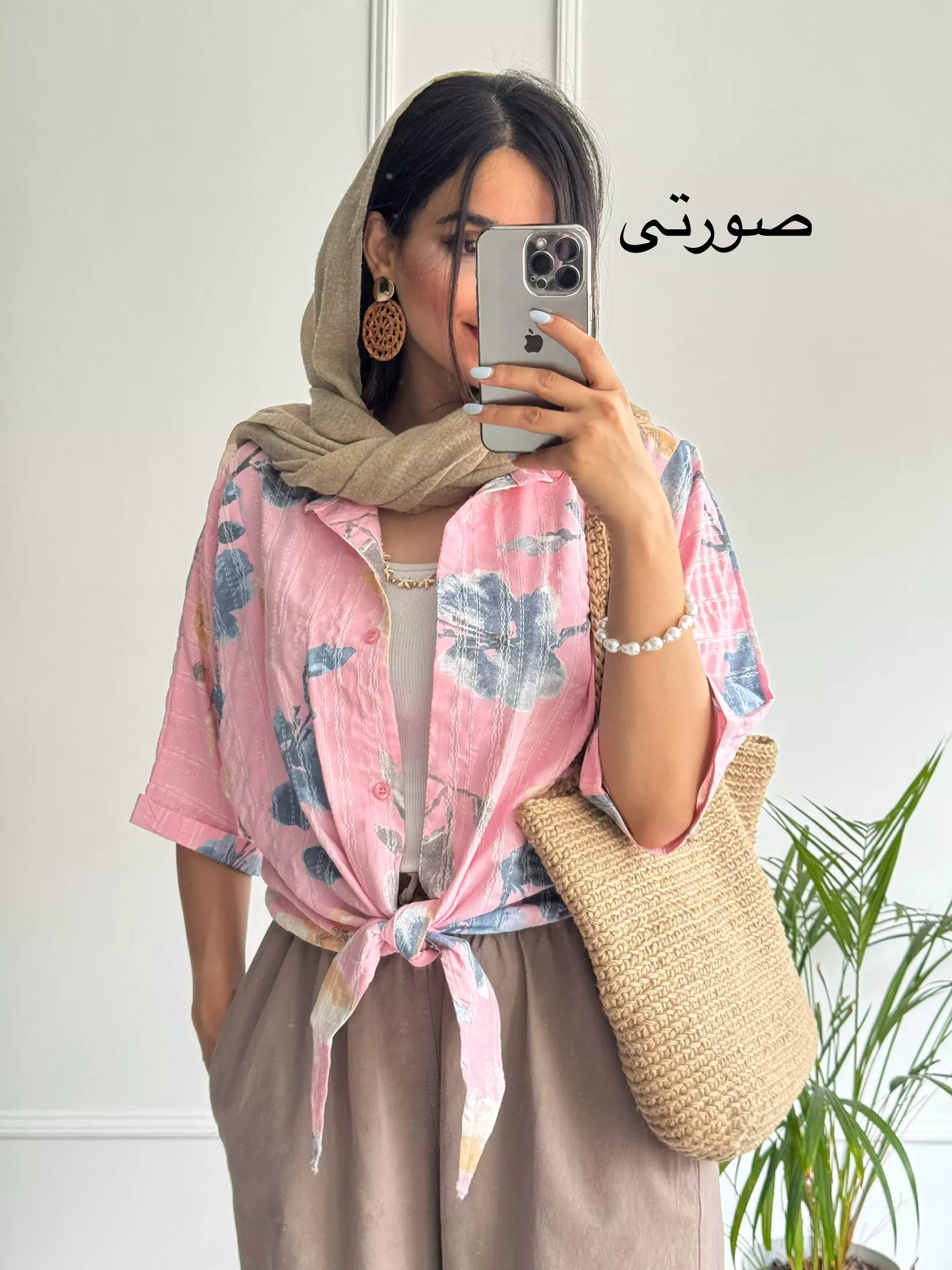 شومیز گره ای گندم